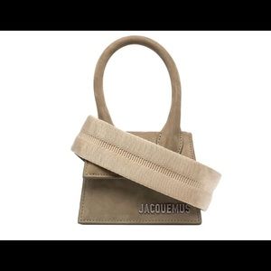 Jacquemus Le Chiquito in Khakie Green suede